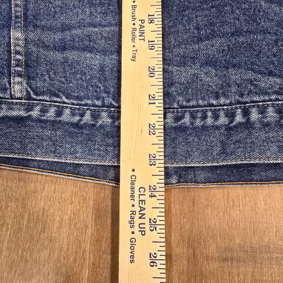 VTG 80s LEVI'S 71411 0816 Buffalo Plaid Lined Denim 48L Trucker Jacket USA - Picture 15 of 16